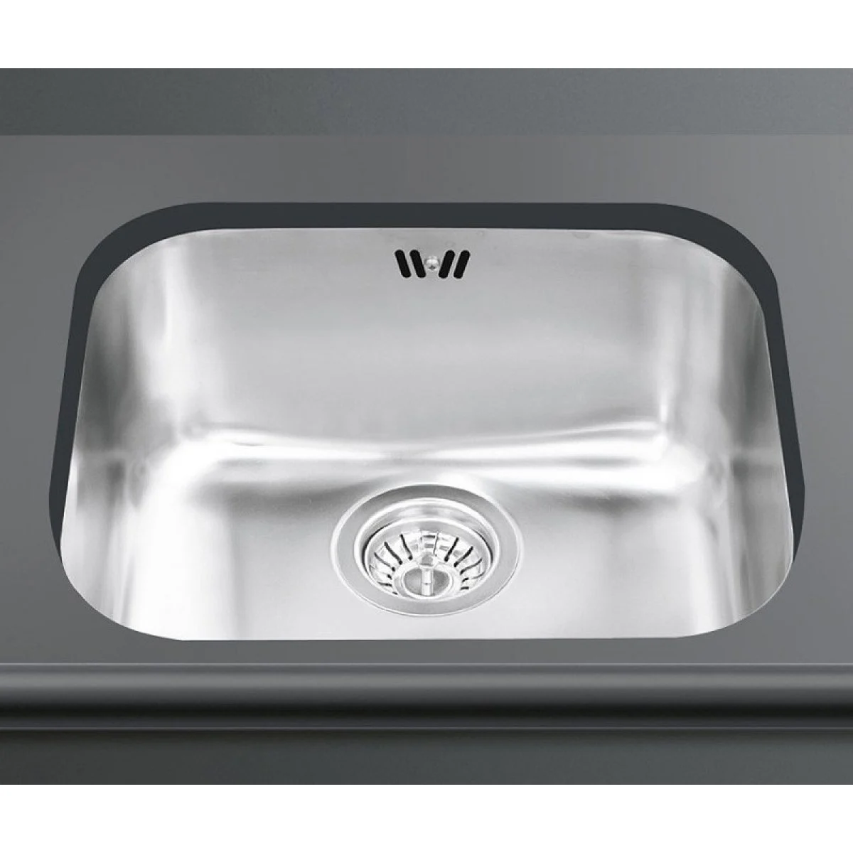 Fregadero Smeg Bajo Encimera 1 Seno 50x40 Inox