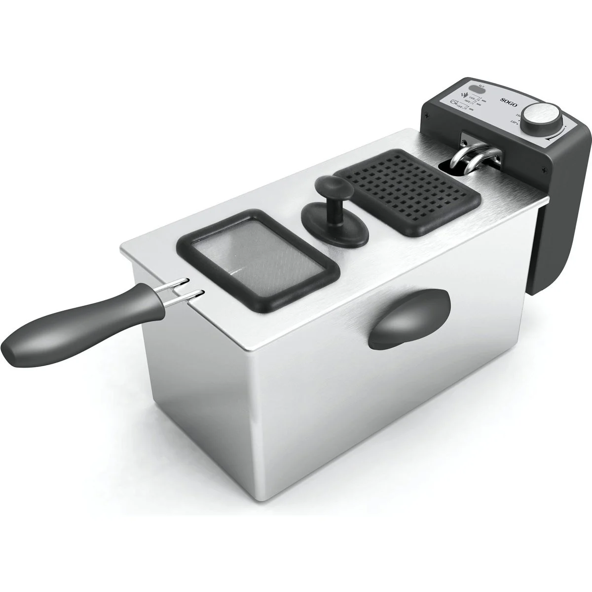 Freidora Sogo 3 L 2000 W Acero Inoxidable Independiente