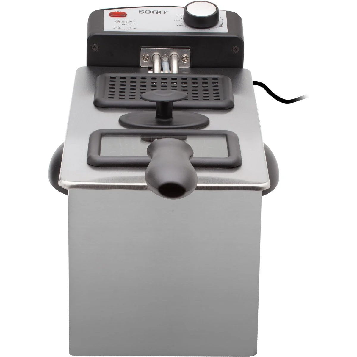 Freidora Sogo 3 L 2000 W Acero Inoxidable Independiente