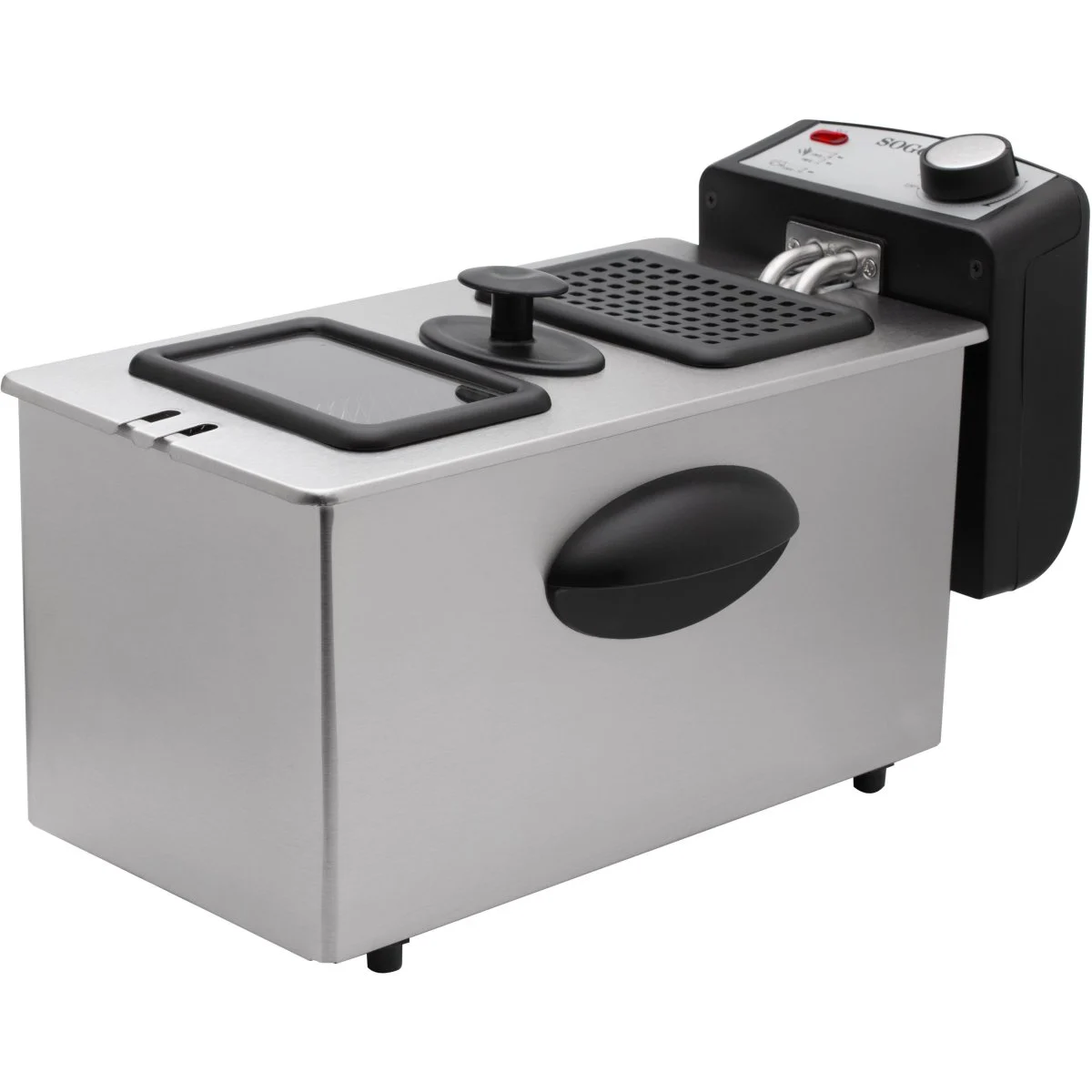 Freidora Sogo 3 L 2000 W Acero Inoxidable Independiente