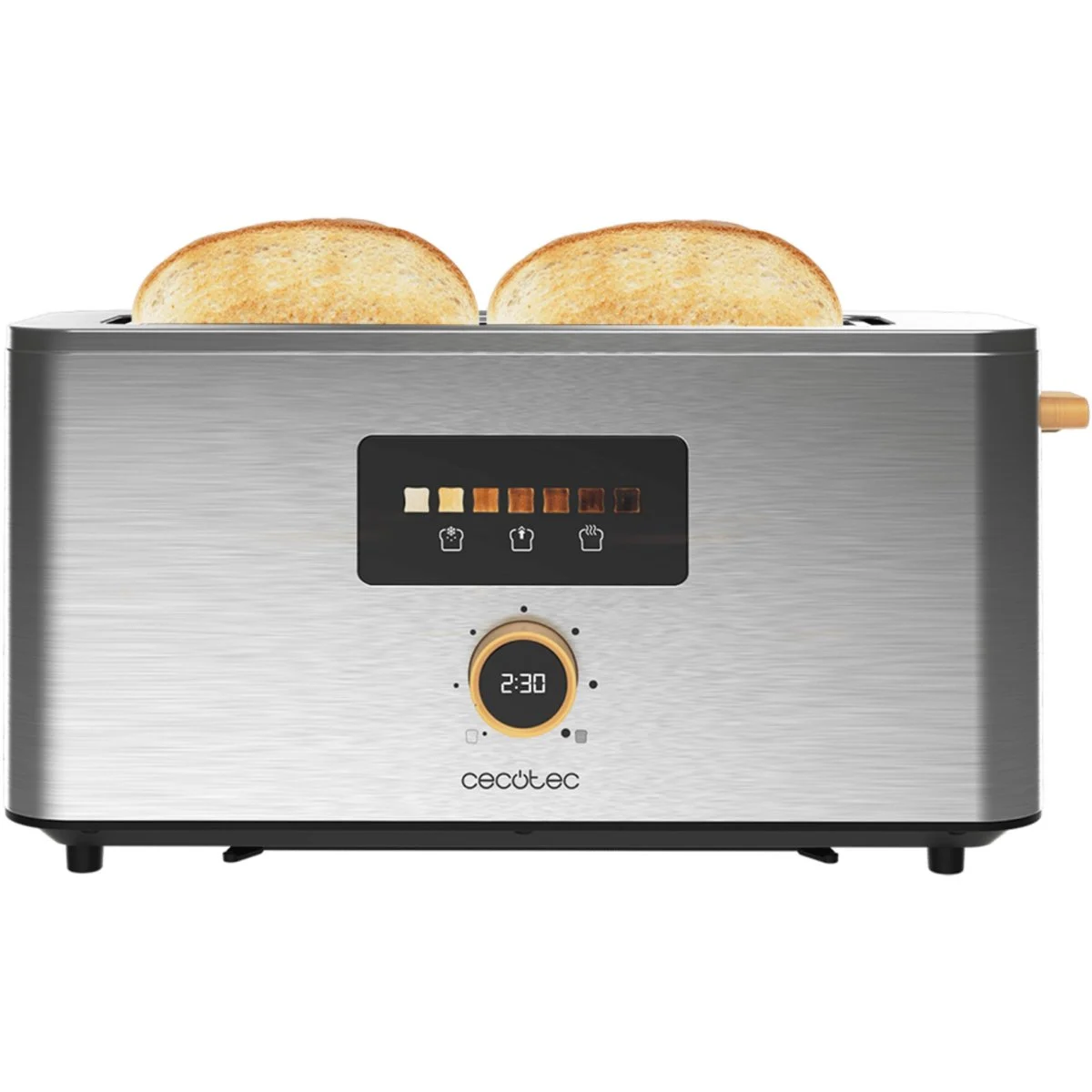 Tostador Digital Cecotec 1 R Boca Ancha Inox Touch&Toast Extra