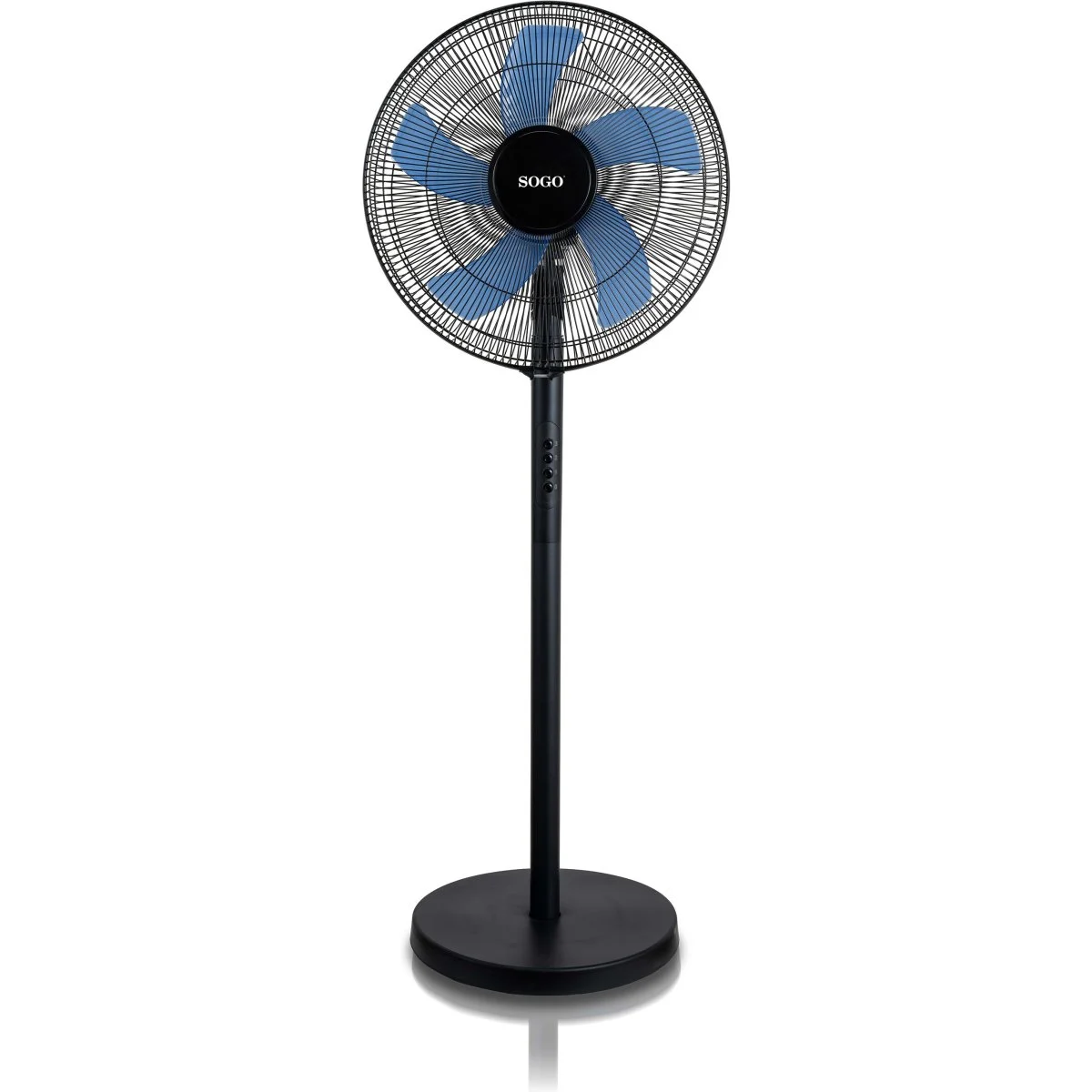Ventilador de Pie Sogo SS21270 40 cm 3 Velocidades Oscilante Negro