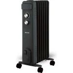 Radiador de aceite Sogo 7 Elementos 1500W Negro
