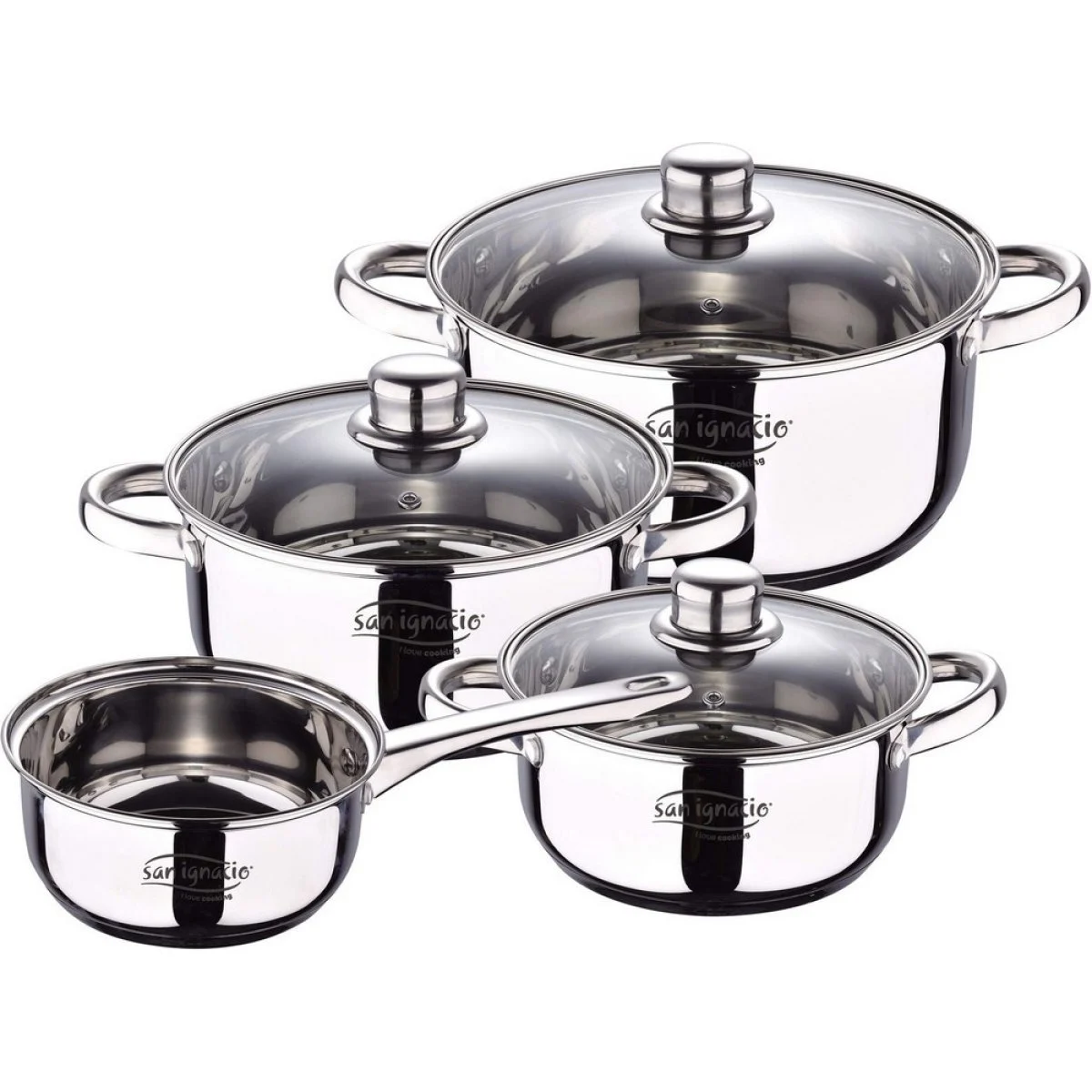 Batería de cocina San Ignacio 7 piezas Acero Inoxidable