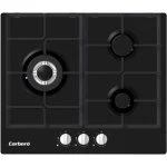 Encimera Cristal Gas Corbero 3 F Fun Negra