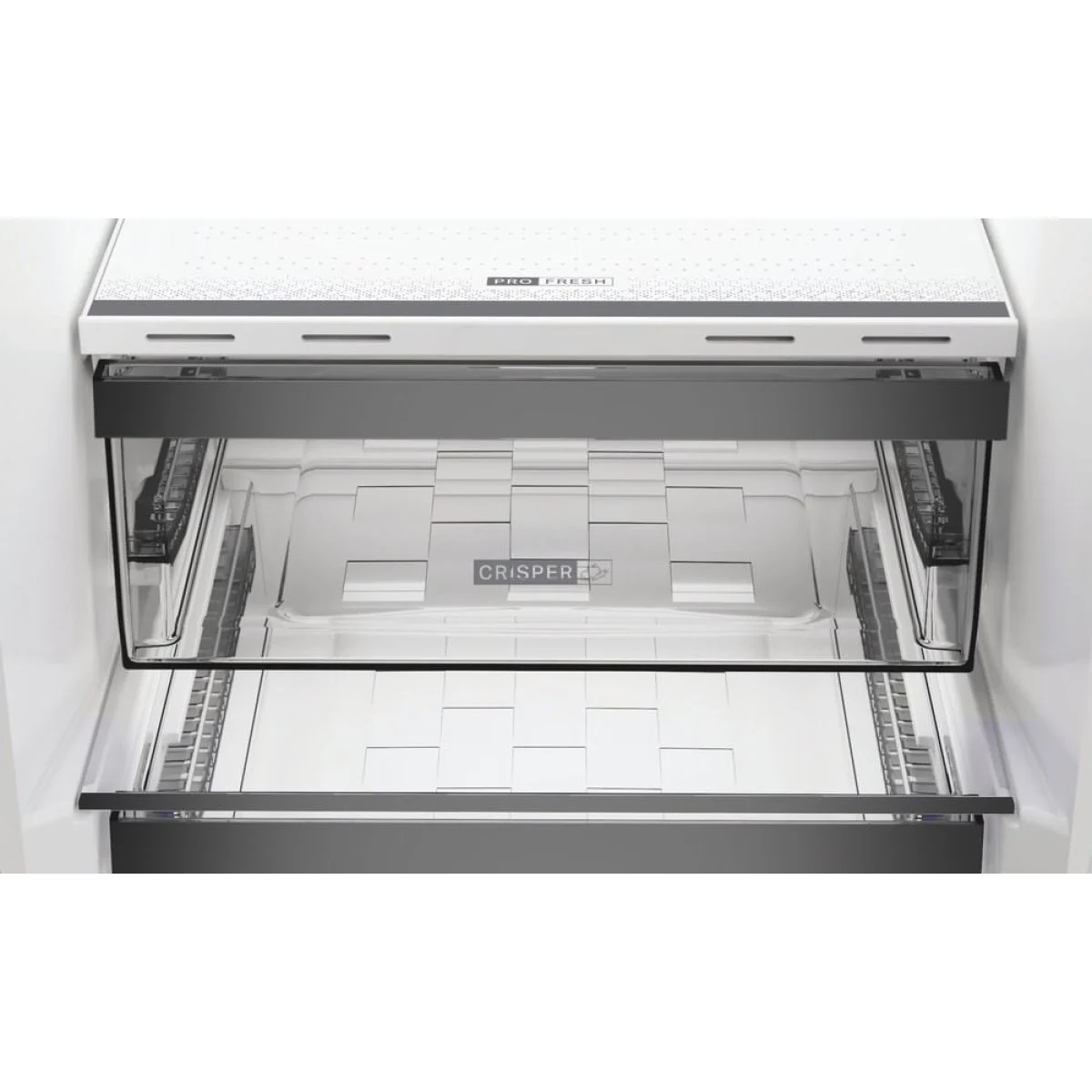 Frigorífico Whirlpool 203X60 D Inox Dual NF Clase D Pearl Inox