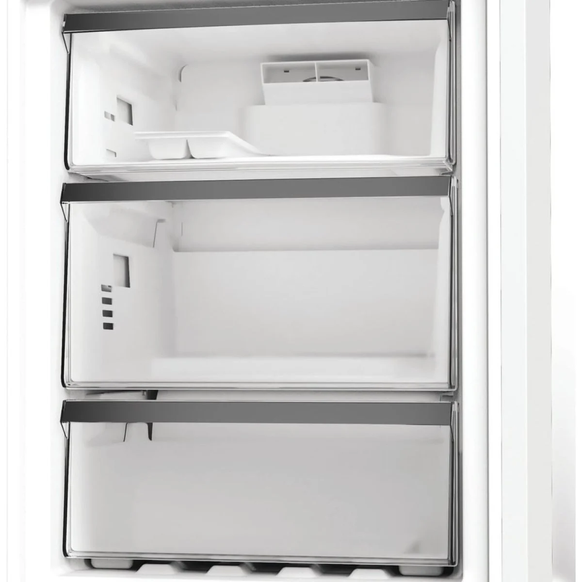 Frigorífico Whirlpool 203X60 D Inox Dual NF Clase D Pearl Inox