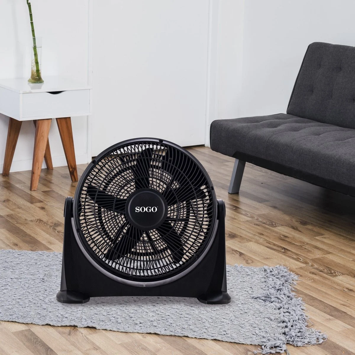 Ventilador Sogo SS21095 40 cm 80W Oscilante Negro