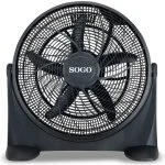 Ventilador de pie industrial Sogo SS21100 50 cm 125 W Negro