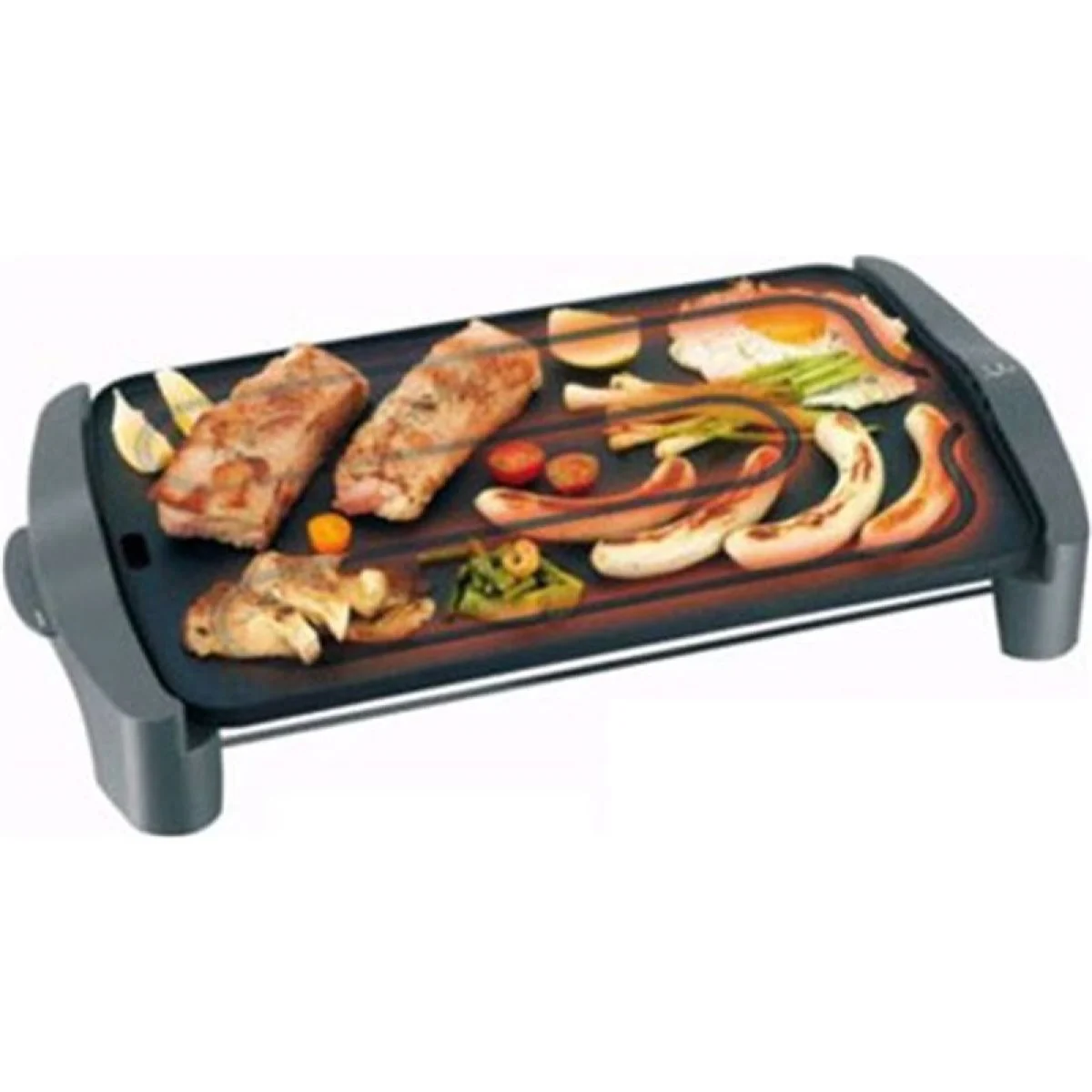 Plancha Asar Jata GR555A 2500W 46 x 28 Antiadherente