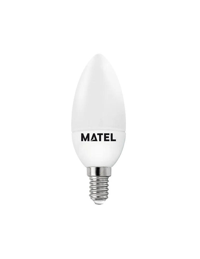 Bombilla LED Vela E14 5W Luz Cálida 3000K 470 lúmenes Bajo Consumo