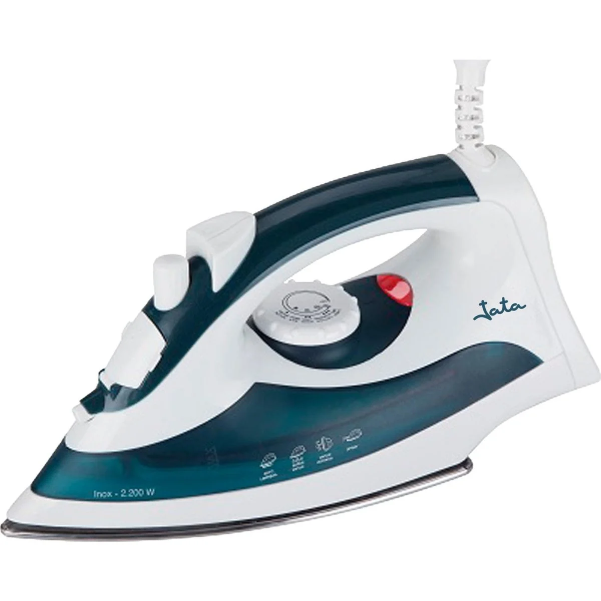 Plancha Vapor Jata PL120 2200 W Suela Inox