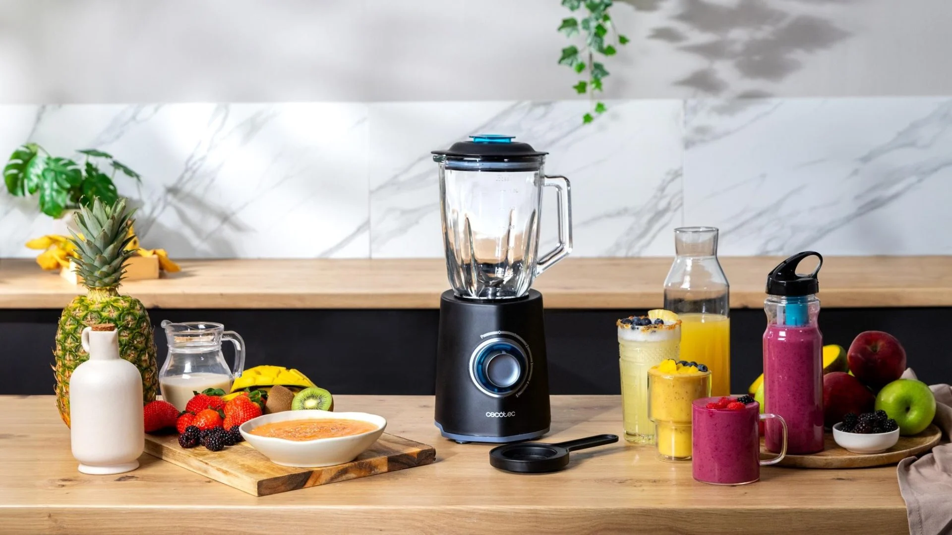 Batidora de Vaso Cecotec Power black Titanium 2000Max Mix Go 2000 W 1,5 L