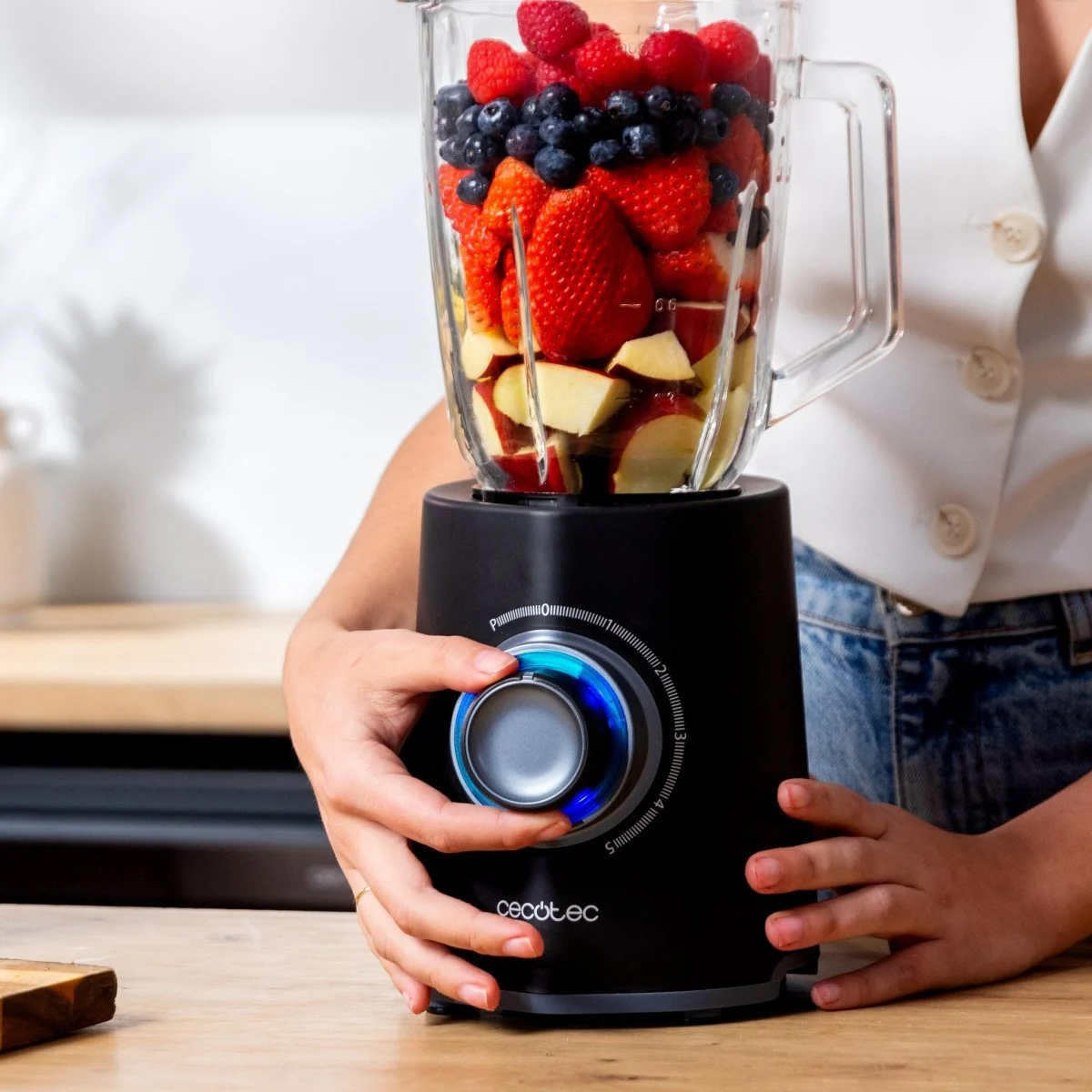 Batidora de Vaso Cecotec Power black Titanium 2000Max Mix Go 2000 W 1,5 L