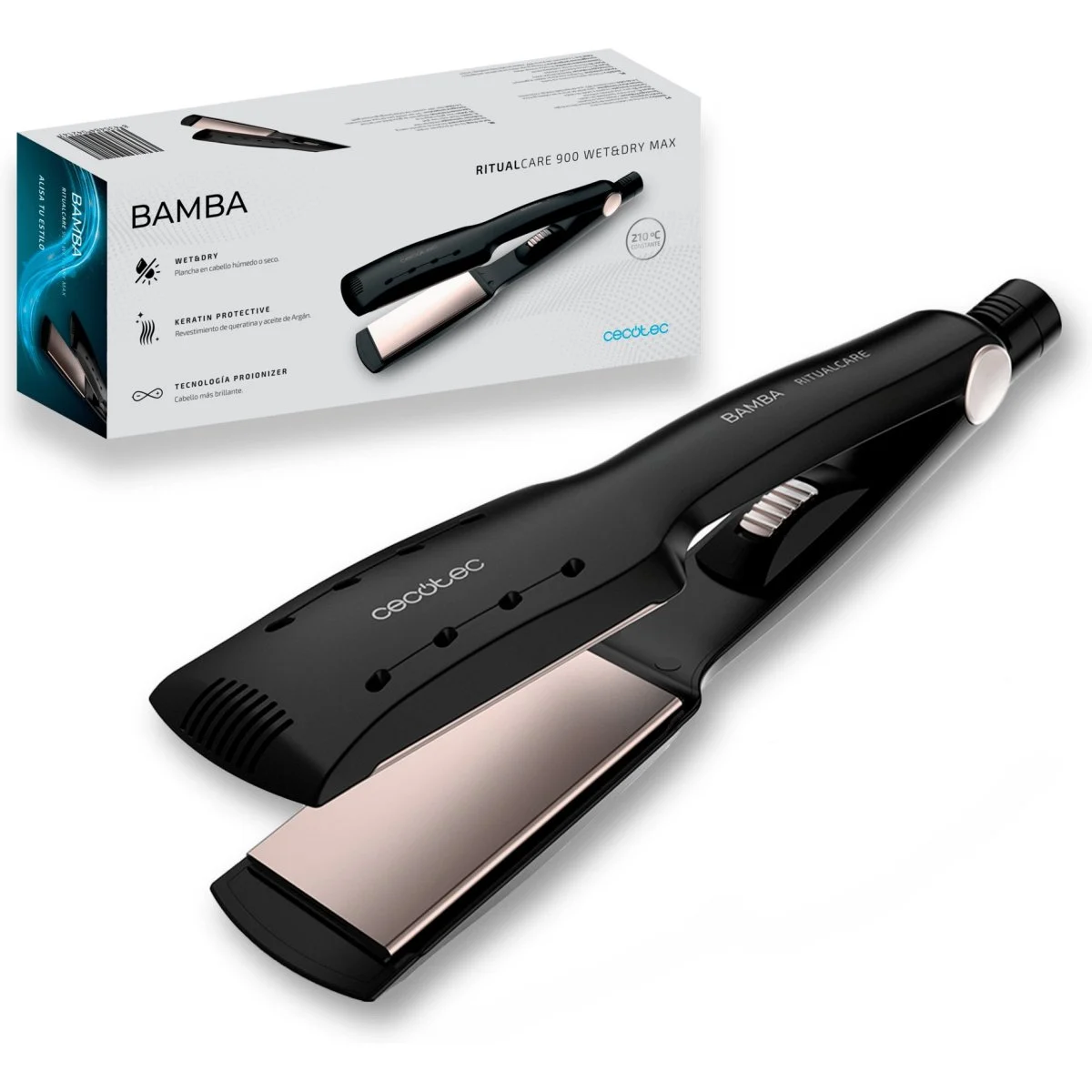 Plancha de Pelo Cecotec Bamba RitualCare 100 1000W 106000 RPM Cerámica