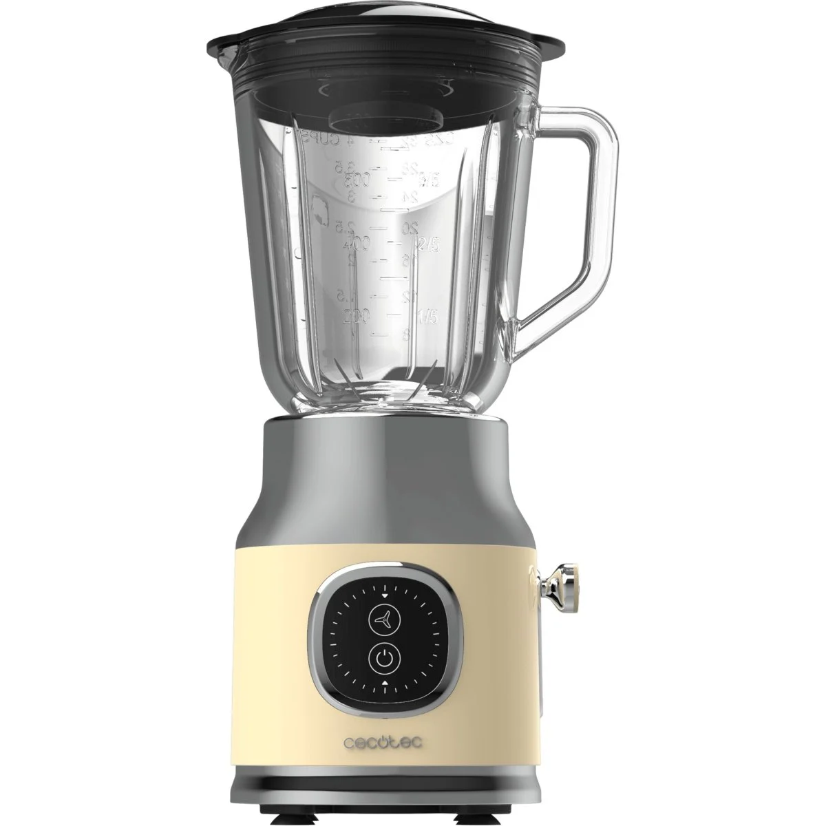 Batidora de vaso Cecotec RetroTwist Yellow 800W 1L Diseño Retro