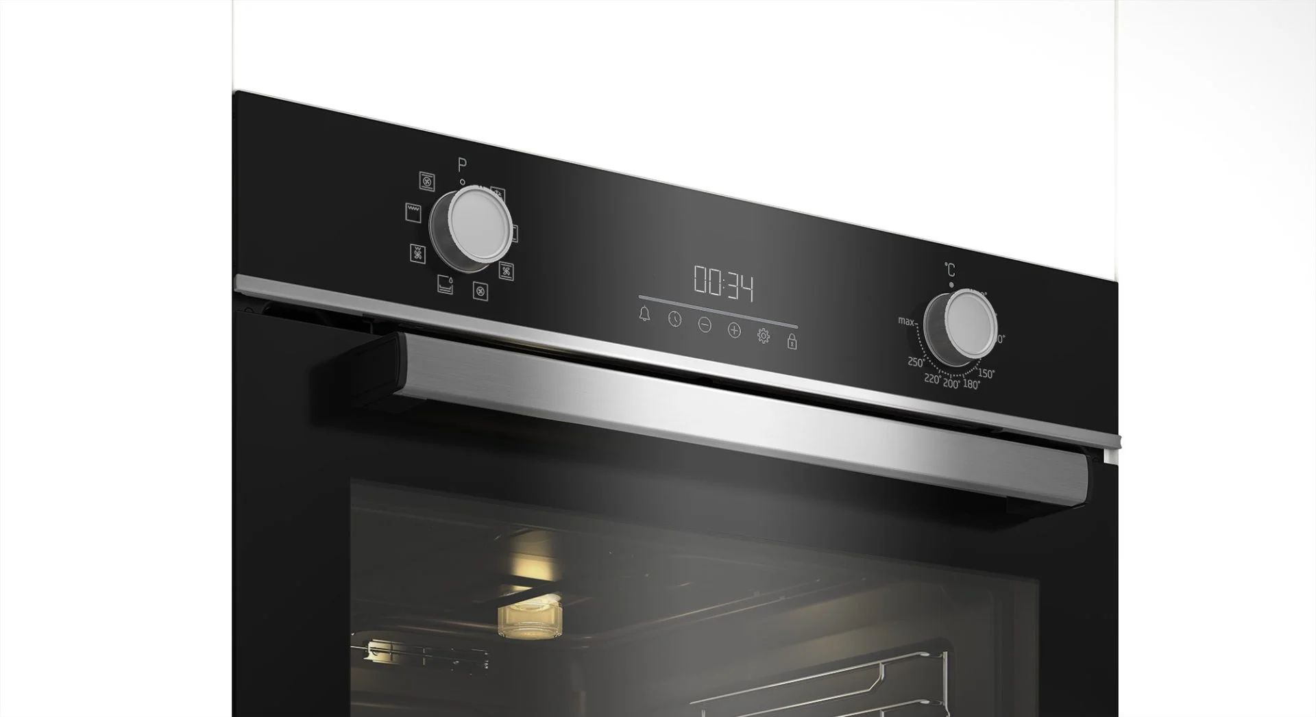 Horno Multifunción Beko CRISTAL NEGRO 72 L Clase A+++ Integrado