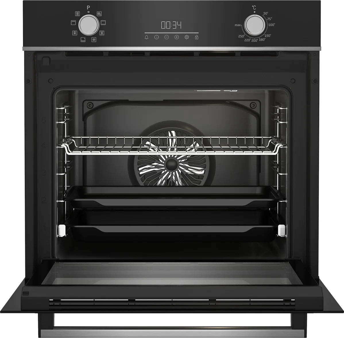 Horno Multifunción Beko CRISTAL NEGRO 72 L Clase A+++ Integrado