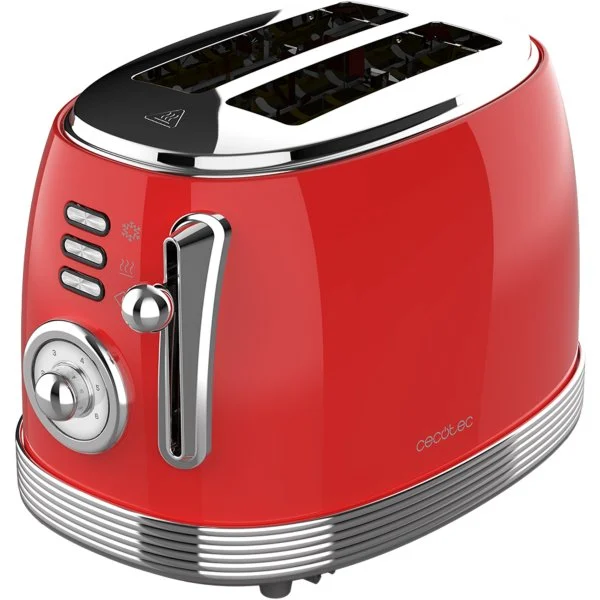 Tostador Cecotec 2 Ran Corto Vintage Rojo