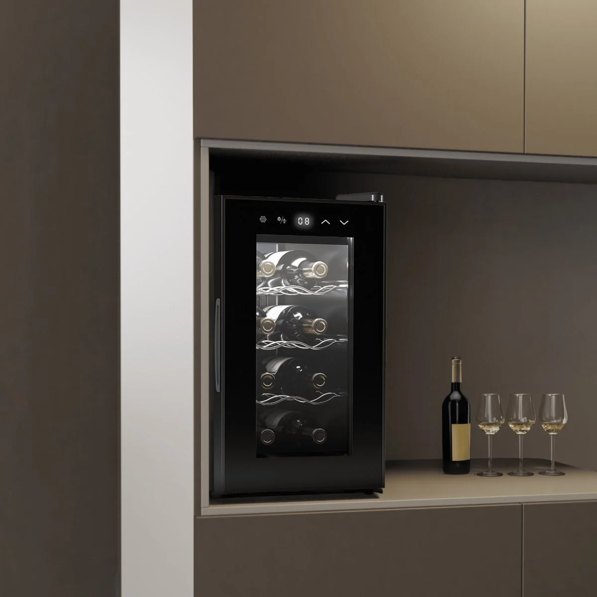 Vinoteca Cecotec GrandSommelier 830 6 Botellas Enfriamiento Silencioso