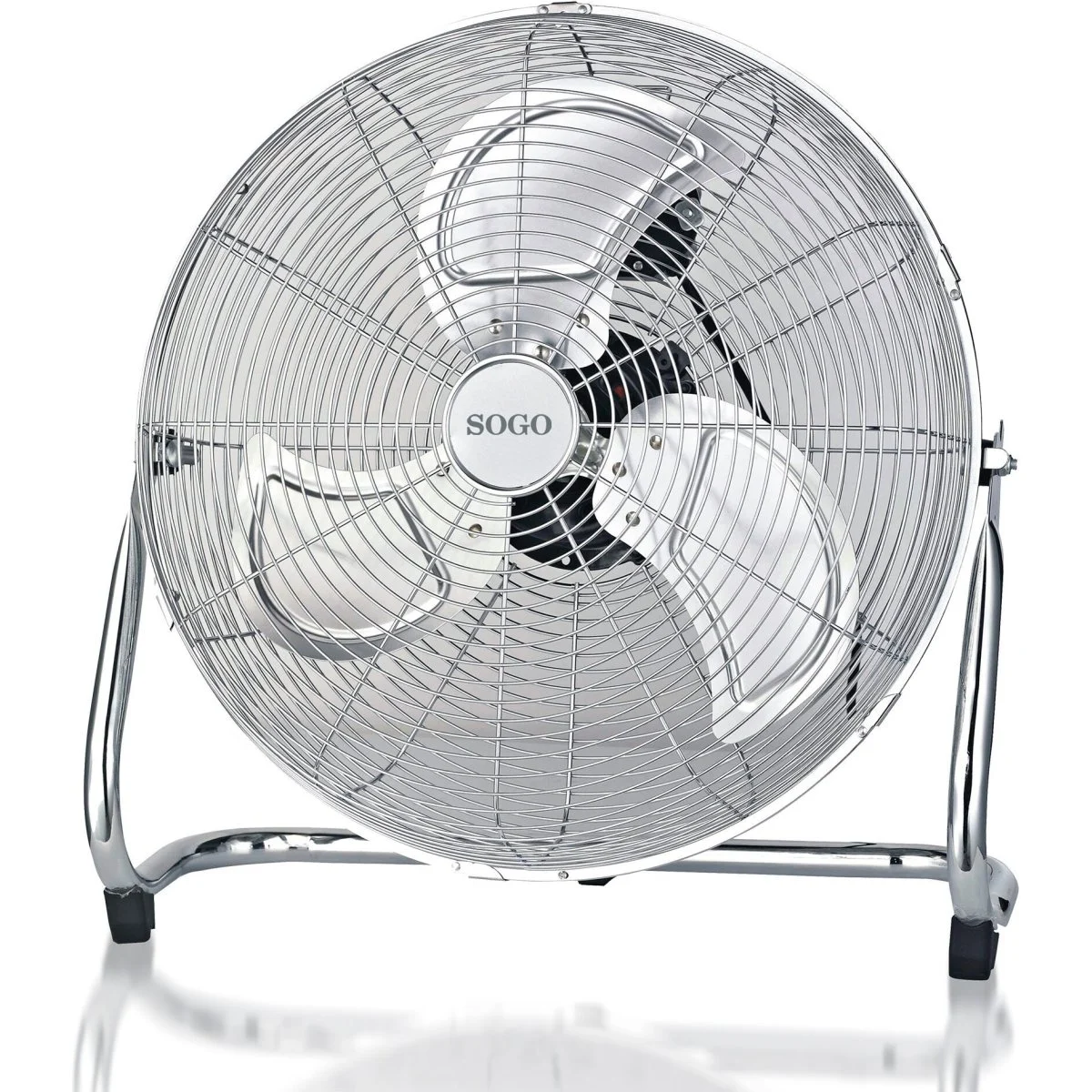 Ventilador Circular Sogo 12" 30cm 55W Oscilante Cromo