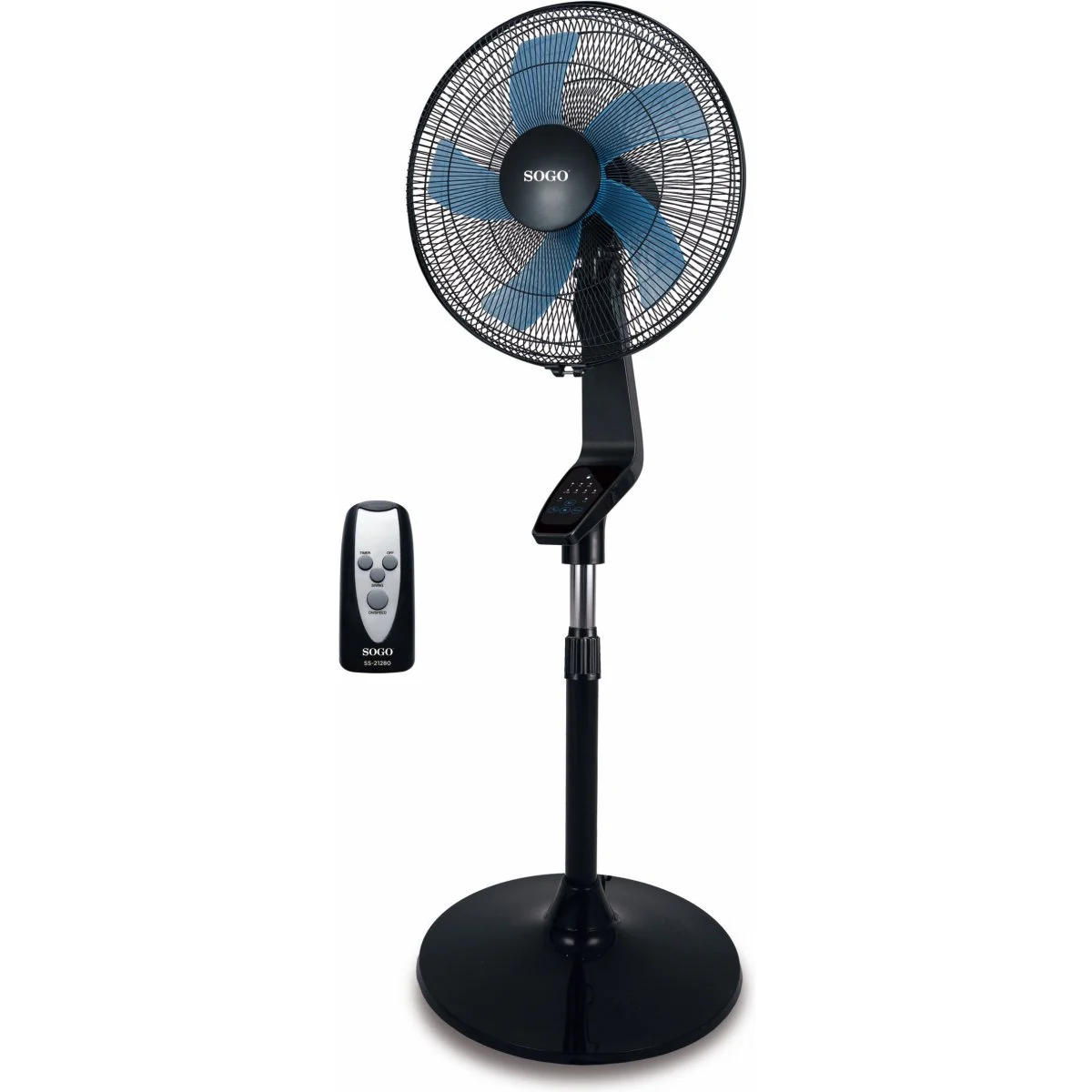 Ventilador de Pie Sogo SS21280 5 Aspas Mando Táctil Oscilante