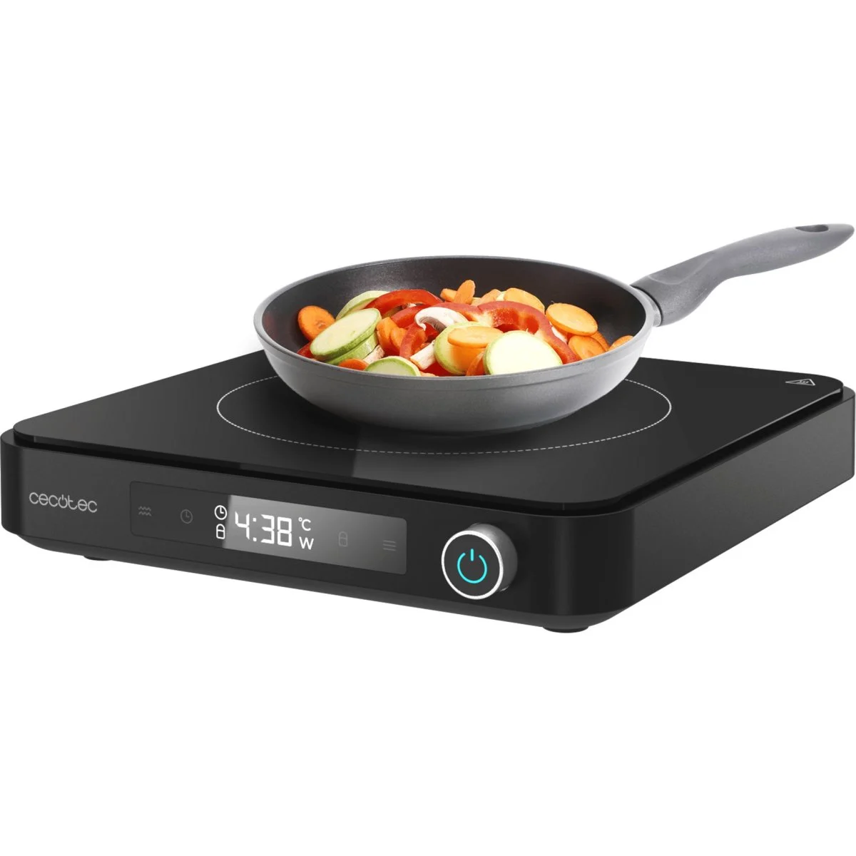 Placa de inducción Cecotec Full Magma Grill 2 en 1 2000 W
