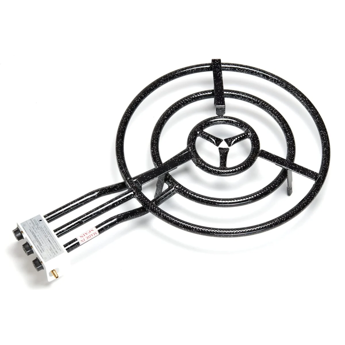 Quemador Paellero Gas COMBOI 60 cm 3 Fuegos Acero Pulido