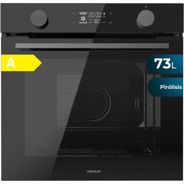 Horno Multifunción Cecotec Pirolítico P526000 73L Clase A Negro