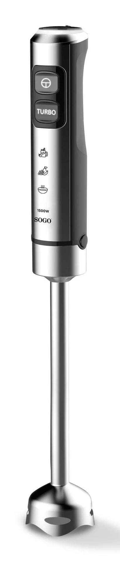 Batidora de Inmersión Sogo SS14480 1500 W Acero Inox Turbo