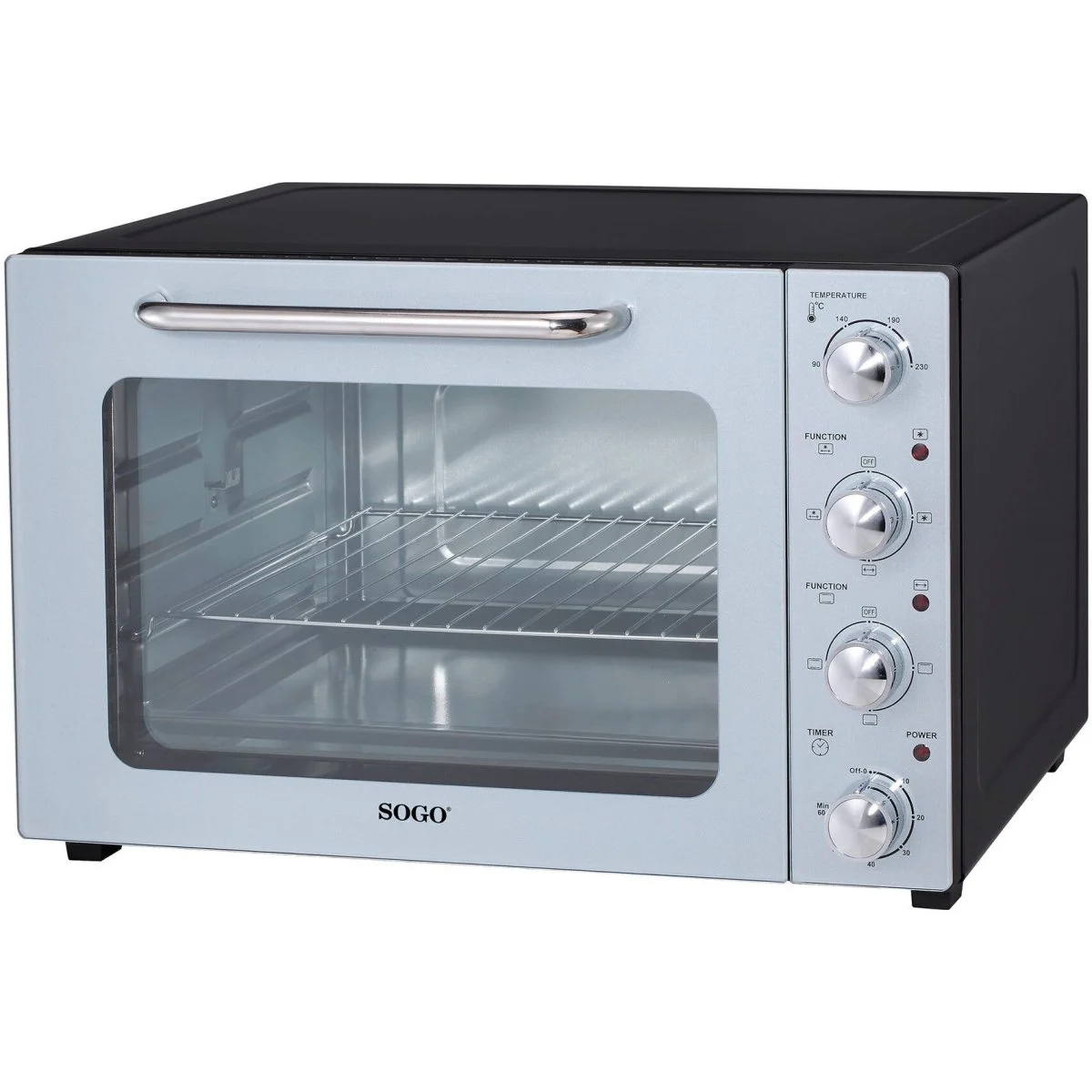 Horno sobremesa Sogo GRATINADOR 48 L 1800 W Convección Negro