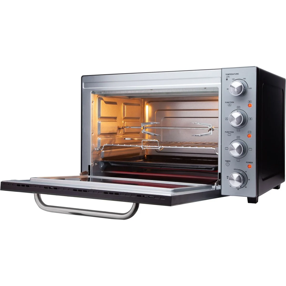Horno sobremesa Sogo GRATINADOR 48 L 1800 W Convección Negro