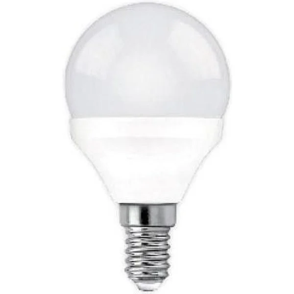 Bombilla LED Esférica E14 5W Fría Clase A 6500K