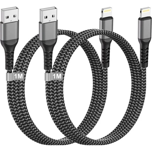 Cable USB-MFI UGREEN iPhone Negro Aluminio 1m