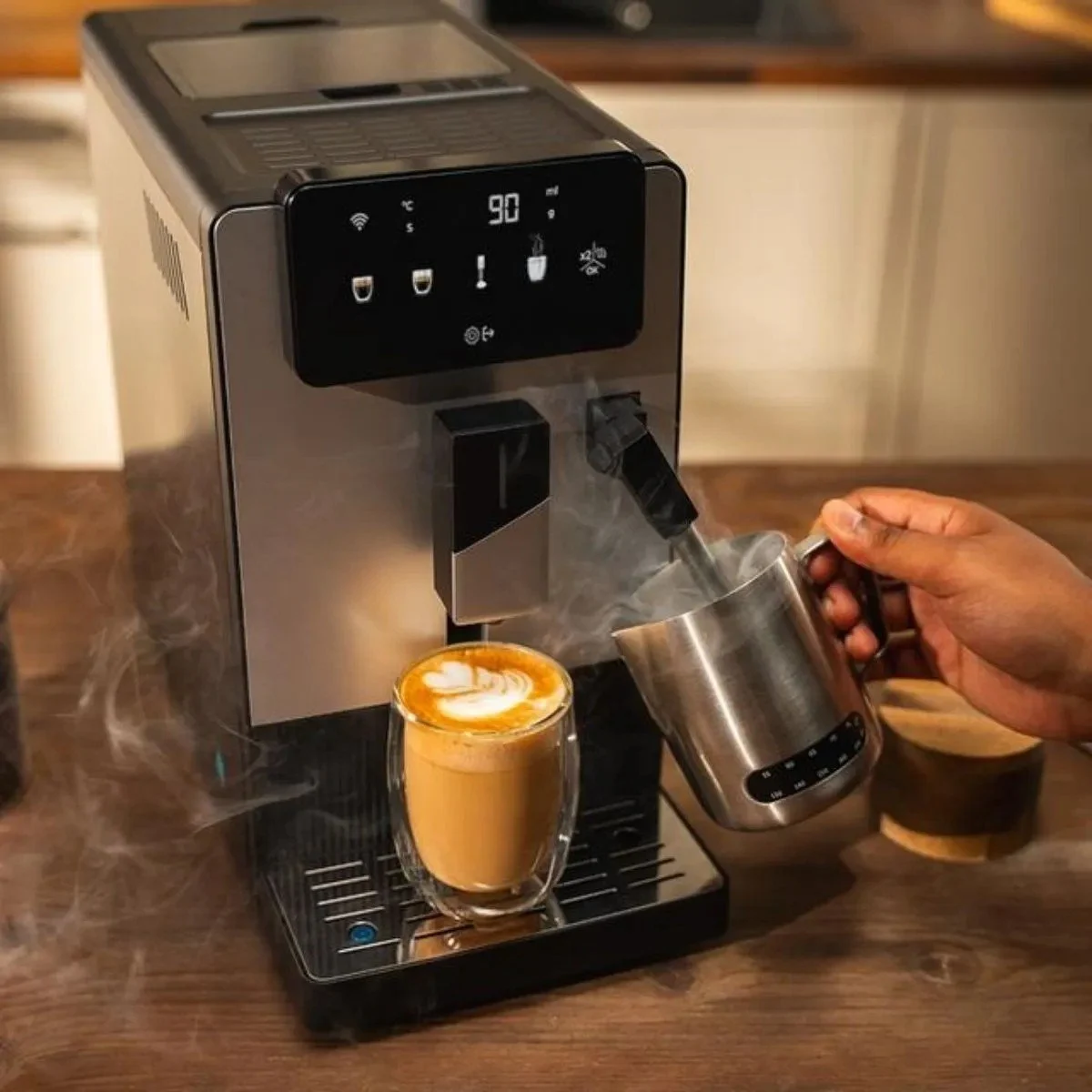 Cafetera superautomática Cecotec Cremmaet Steam 19 Bares Vaporizador