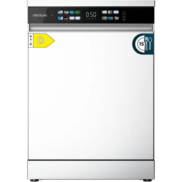 Lavavajillas Cecotec Aguazero 6210 D 60 cm 15 Cubiertos Clase D Blanco Full Color