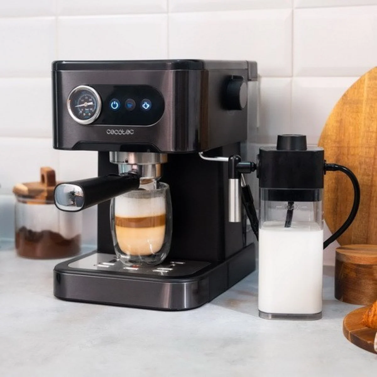 Cafetera Espresso Cecotec Power Espresso 20 Pro Latte 20 Bares 1350 W