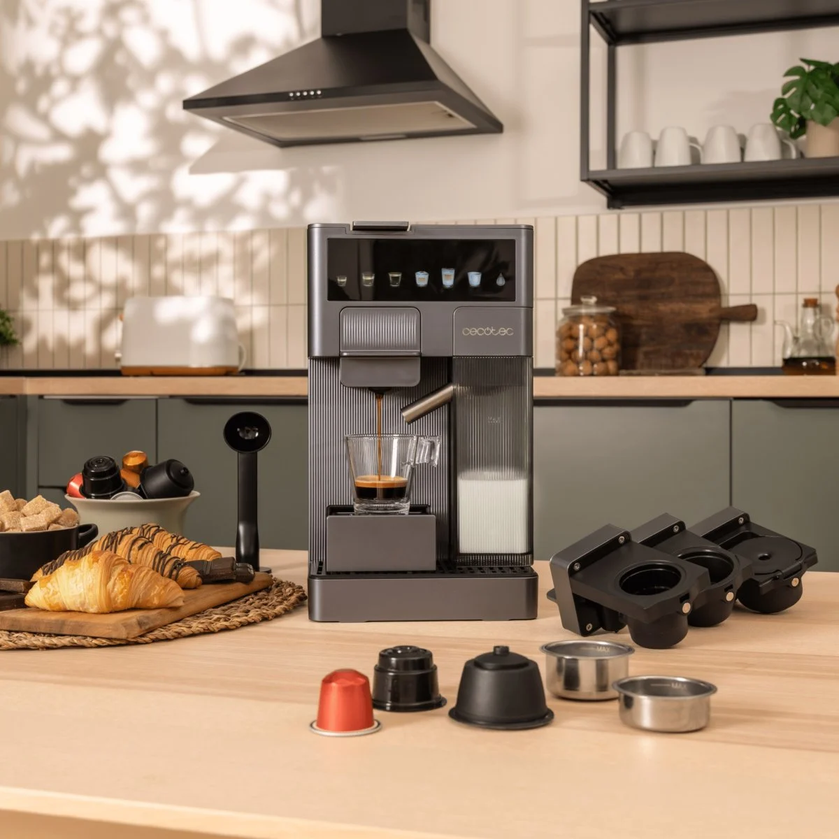 Cafetera Espresso Cecotec FreeStyle Latte T 4 en 1 1350 W