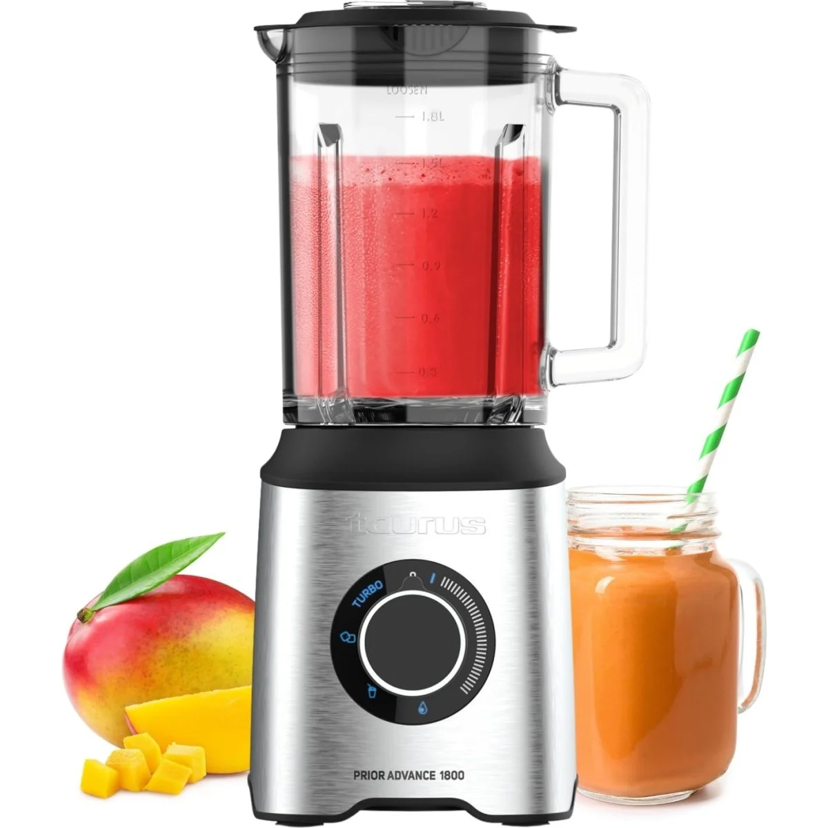 Batidora Jarra Taurus 1800W Inox Prior Advance 1800