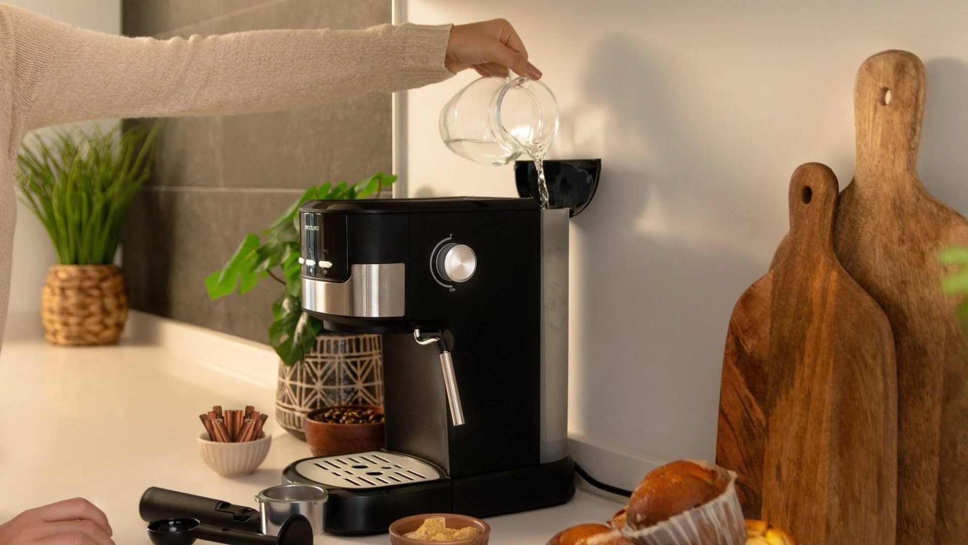 Cafetera Espresso Cecotec Power Espresso 20 2250 W 20 Bares Negra