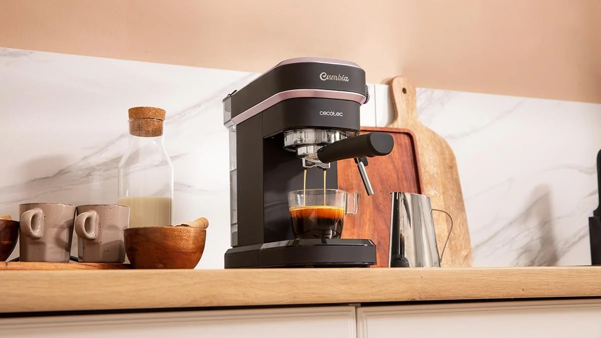 Cafetera Espresso Cecotec Cafelizzia 890 Rose/Negro 20 Bares 1350 W