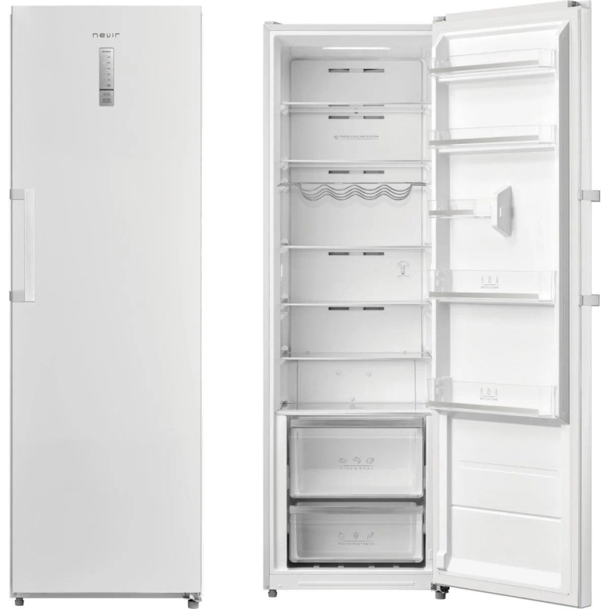 Congelador Vertical Nevir 185X60 E Blanco