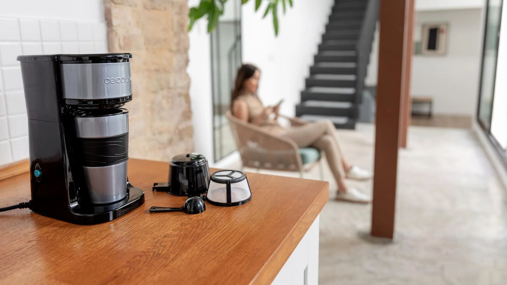 Cafetera de Goteo Cecotec Coffee 66 950 W Programable 12 Tazas Acero Inoxidable