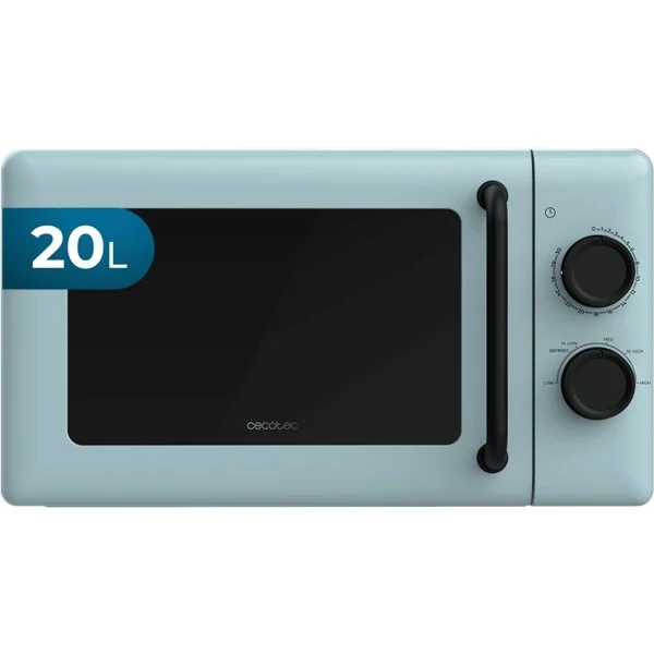 Microondas Cecotec Proclean 3010 20 L 700 W Mecánico Azul/Negro