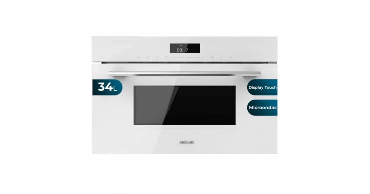 Microondas Integrable Cecotec Bolero Hexa MW703800 34L Grill Blanco