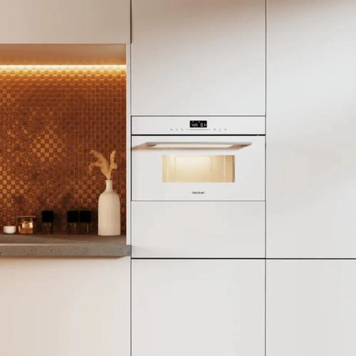 Microondas Integrable Cecotec Bolero Hexa MW703800 34L Grill Blanco