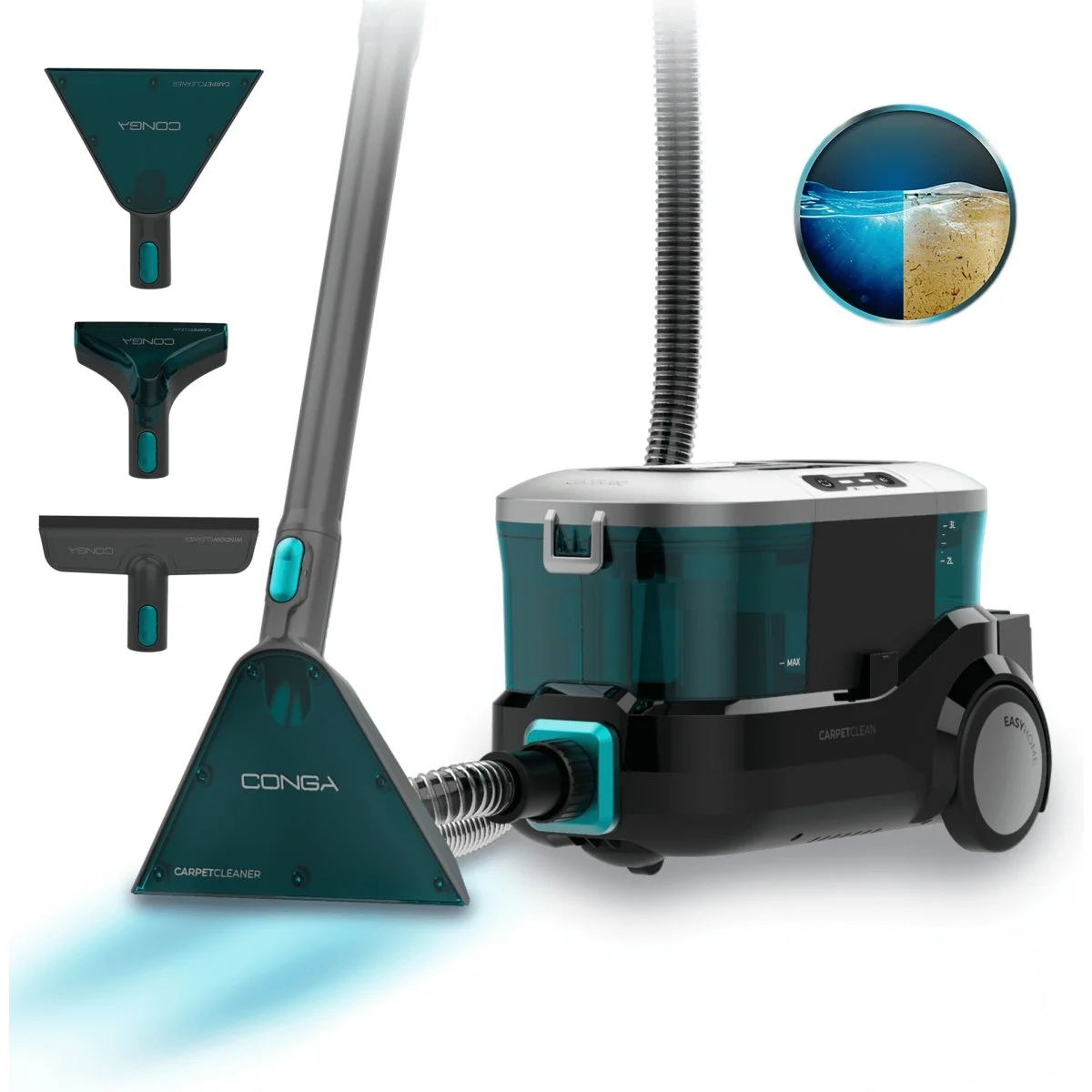 Aspirador de Tapicerías Cecotec Conga CarpetClean 10000 800 W Multisuperficie