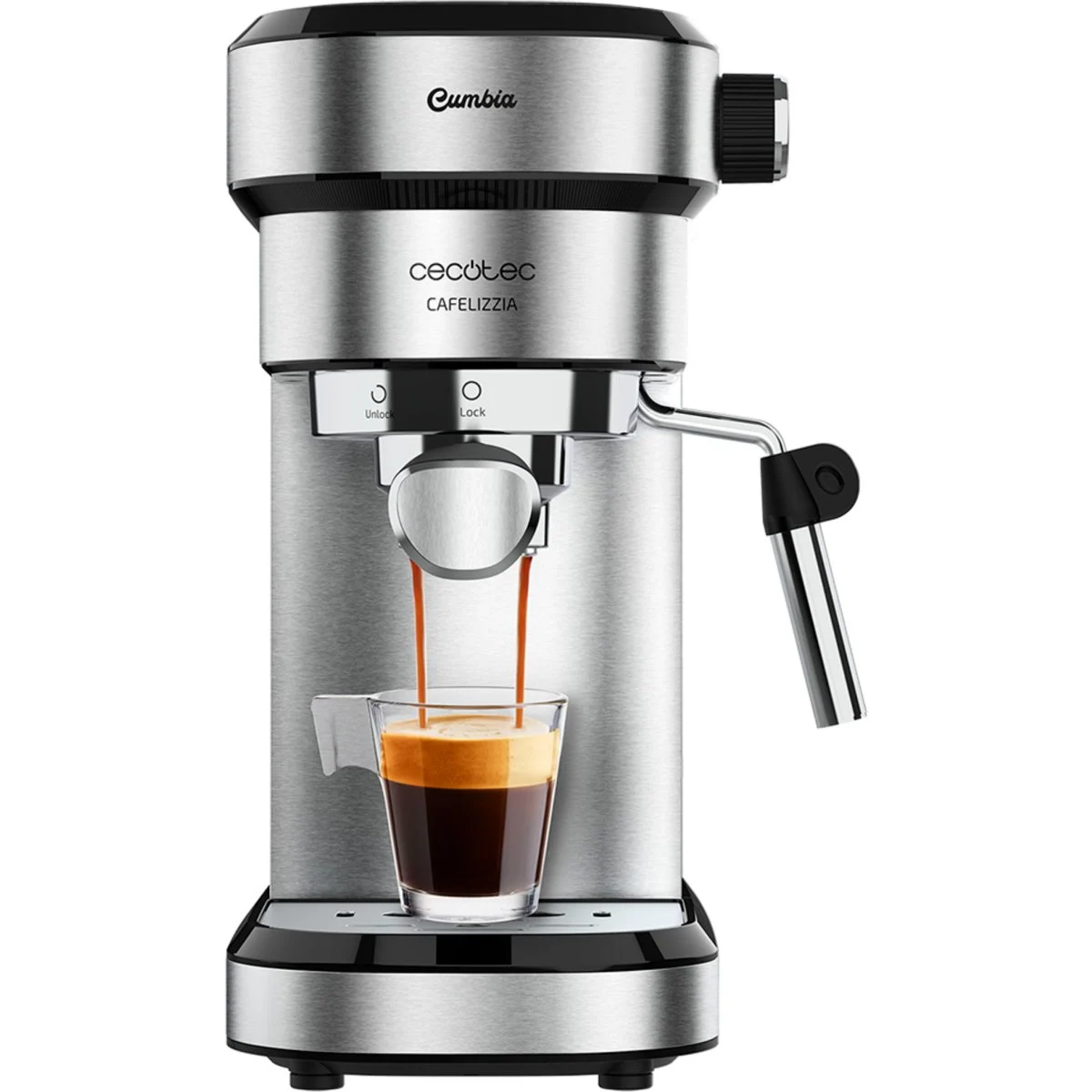 Cafetera espresso Cecotec Cafelizzia 790 Inox 20 Bares 1350W 1,2L