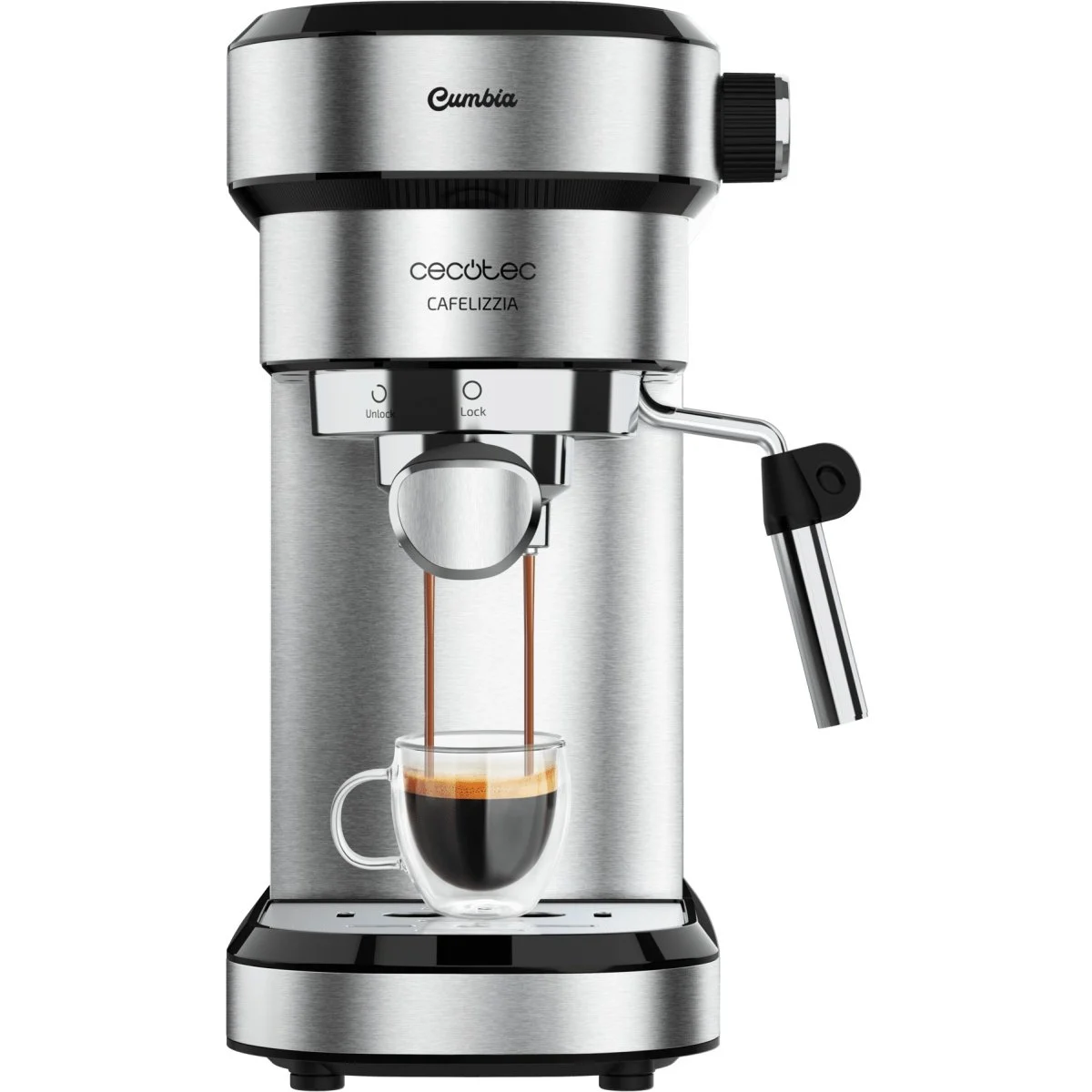 Cafetera espresso Cecotec Cafelizzia 790 Inox 20 Bares 1350W 1,2L