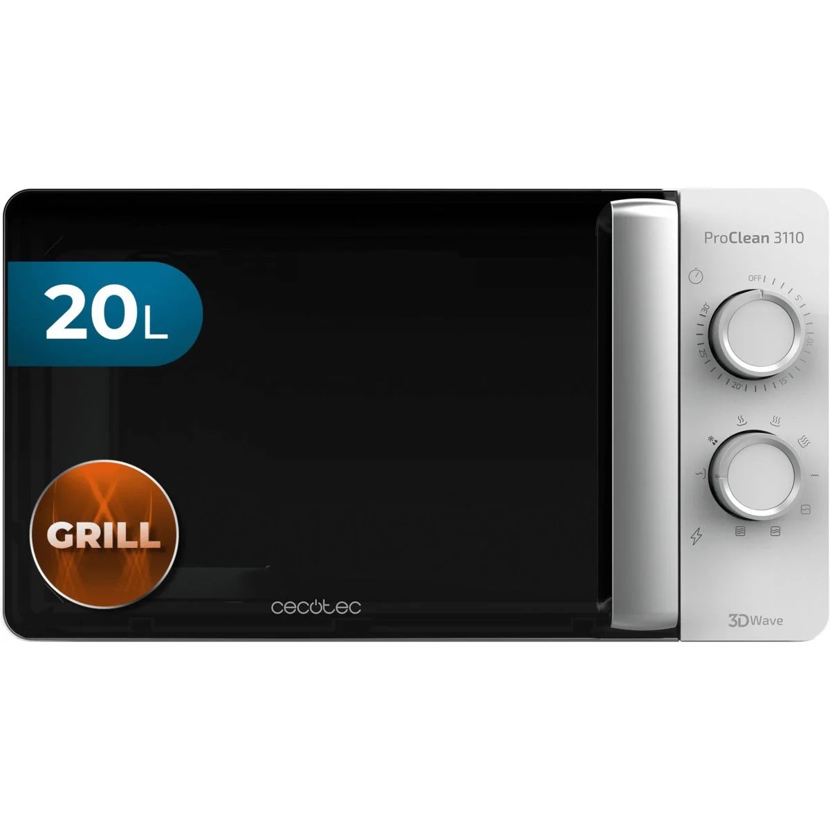 Microondas Cecotec ProClean 3110 20 L Grill 700 W 800 W Blanco